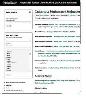 Receipt 1: screenshot of the American Museum of Natural History record